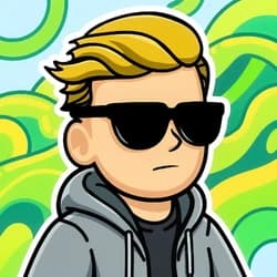The $RETAIL mascot: a cartoon retail trader in a grey hoodie and black sunglasses